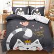 Cat And Bird Pattern Hiii! Wonderful Today Bed Sheets Duvet Cover Bedding Sets