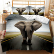 Elephant On The Road Bed Sheets Duvet Cover Bedding Sets
