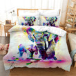 Watercolor Elephant Bed Sheets Duvet Cover Bedding Sets