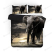 Elephant In Grassland Bed Sheets Duvet Cover Bedding Sets