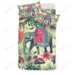 Tropical Elephant Print Bed Sheets Duvet Cover Bedding Sets