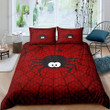 Spider Cute Red Bed Sheets Duvet Cover Bedding Sets
