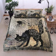 Black Cat And Spider Vintage Pattern  Bed Sheets Duvet Cover Bedding Sets