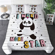 Panda I Need More Star Bed Sheets Duvet Cover Bedding Sets