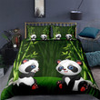 Lovely Pandas Cartoon Pattern Bed Sheets Duvet Cover Bedding Sets