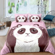 Lovely Panda Pink Bed Sheets Duvet Cover Bedding Sets