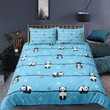 Pandas Blue Bed Sheets Duvet Cover Bedding Sets