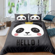 Panda Hello! Bed Sheets Duvet Cover Bedding Sets