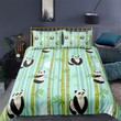 Pandas In Bamboo Forest Bed Sheets Duvet Cover Bedding Sets