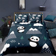 Panda Cartoon Pattern Bed Sheets Duvet Cover Bedding Sets