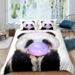 Panda Blowing Balloon Bed Sheets Duvet Cover Bedding Sets