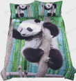 Panda Climbing The Tree Bed Sheets Duvet Cover Bedding Sets