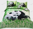 Panda Family Bed Sheets Duvet Cover Bedding Sets