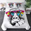 Monkey With Sunglasses Bed Sheets Duvet Cover Bedding Sets