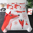 Cartoon Fox Pattern Bed Sheets Duvet Cover Bedding Set