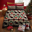 Dog Christmas Bed Sheets Spread Duvet Cover Bedding Set