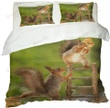 Mischievous Squirrel Bed Sheets Duvet Cover Bedding Sets