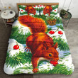 Squirrel Christmas Bed Sheets Duvet Cover Bedding Sets