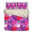 Cats And Hearts Bed Sheets Spread Duvet Cover Bedding Set