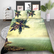 Seaside Coconut Tree Bed Sheets Duvet Cover Bedding Set Great Gifts For Birthday Christmas Thanksgiving