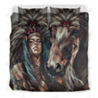 Native American Women With Horse Bed Sheets Duvet Cover Bedding Sets