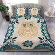 Hand Drawn Owl Flower Pattern Bed Sheets Spread Duvet Cover Bedding Set