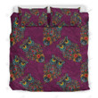 Owl Ornamental Print Cool Design Bed Sheets Spread Duvet Cover Bedding Set