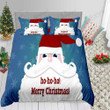 Christmas Cartoon Santa Bed Sheets Duvet Cover Bedding Set Great Gifts For Birthday Christmas Thanksgiving