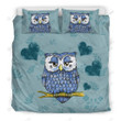 Owl Lady Bed Sheets Spread Duvet Cover Bedding Set