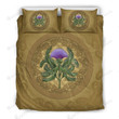 Luxurious Thistle Scottish Bed Sheets Duvet Cover Bedding Set Great Gifts For Birthday Christmas Thanksgiving