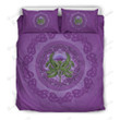 Thistle Scottish Purple Bed Sheets Duvet Cover Bedding Set Great Gifts For Birthday Christmas Thanksgiving
