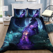 Beautiful Wolf In Galaxy Bed Sheets Duvet Cover Bedding Set Great Gifts For Birthday Christmas Thanksgiving