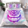 Colorful Owl Bed Sheets Spread Duvet Cover Bedding Set