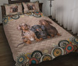 Dachshund Mandala Pattern Quilt Bedding Set  Bed Sheets Spread  Duvet Cover Bedding Sets