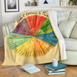 Circle Of Emotions And Feelings Shape Of Status Sherpa Fleece Blanket Great Customized Blanket Gifts For Birthday Christmas Thanksgiving