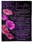 Personalized To My Daughter From Mom Fleece Blanket Remember That You Mean The World To Me Great Customized Blanket Gifts For Birthday Christmas Thanksgiving Anniversary