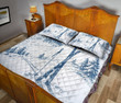 Skiing Quilt Bed Set