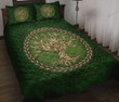 Irish Celtic Tree Of Life Quilt Bed Set