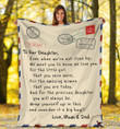 Personalized Family To Our Daughter We Want You To Know That We Love You Always And Forever Fleece Blanket Great Customized Blanket Gifts For Birthday Christmas Thanksgiving