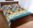 Elephant Pattern Symbol Quilt Bedding Set