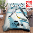 Ice Hockey Close-Up Players Competing Bed Sheets Spread  Duvet Cover Bedding Sets