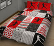 Eat Sleep Softball Basketball Quilt Bed Set