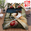 Cricket Close-Up Ball Stick And Helmet Bed Sheets Spread  Duvet Cover Bedding Sets
