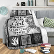 There Was A Girl Who Kicked Brain Tumor's Butt Sherpa Fleece Blanket Great Customized Blanket Gifts For Birthday Christmas Anniversary
