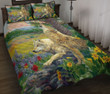 Wolves In The Apring Quilt Bed Set
