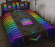 LGBT Love Wins Neon Quilt Bed Set