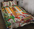Shih Tzu Christmas Quilt Bed Set