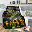 Personalized Sunflower To My Daughter Never Forget That How Much I Love You Always And Forever Love Daughter Fleece Blanket Great Customized Blanket Gifts For Birthday Christmas Thanksgiving