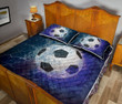 Soccer Water Fire Art Quilt Bed Set