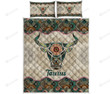 Taurus Zodiac Vintage Mandala Quilt Bed Set